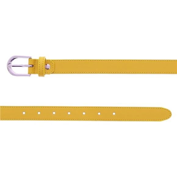 \\Women genuine Italian leather belt LUNA, Made in France main image 5
